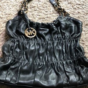 Michael Kors black leather bag- gorgeous!